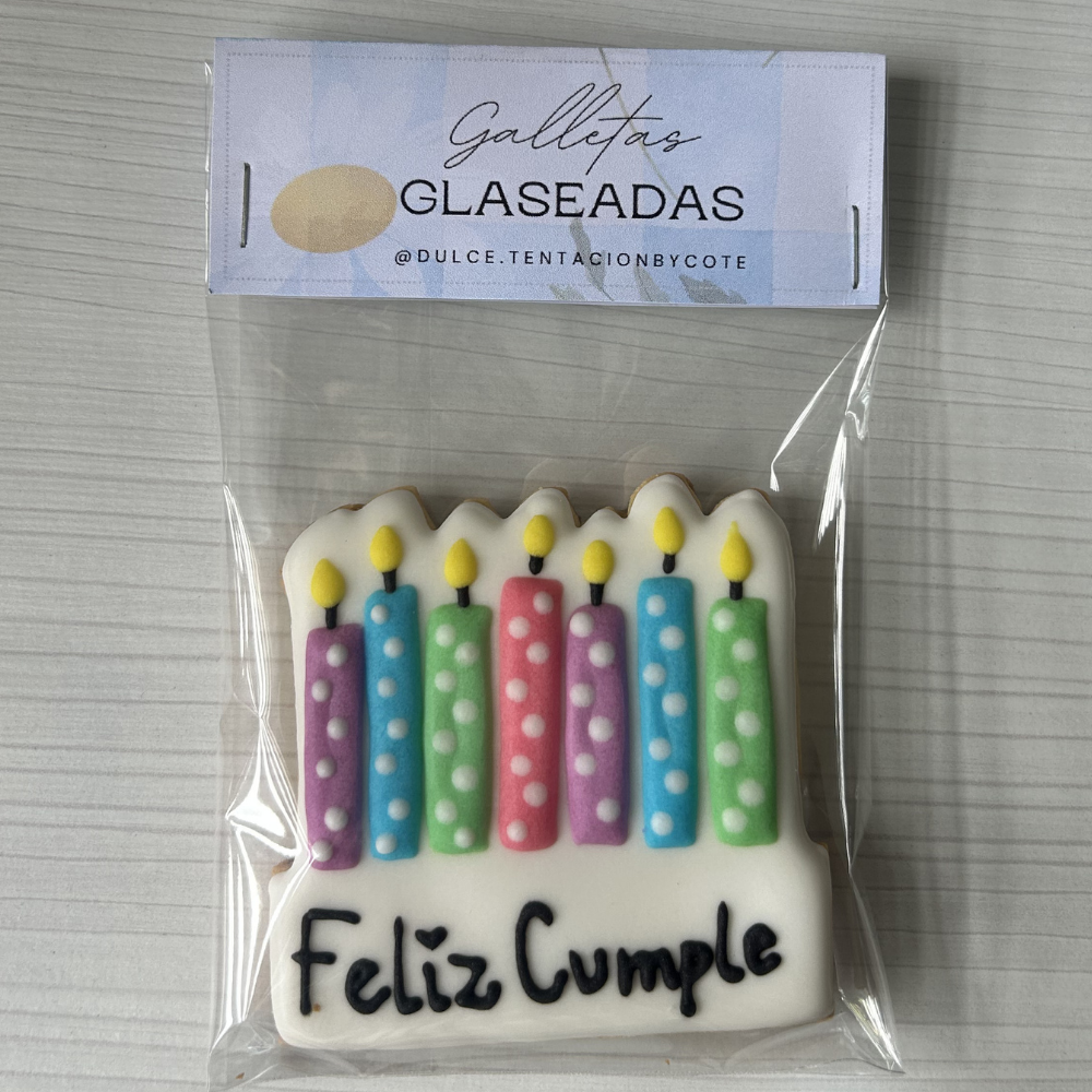 GALLETA GLASEADA CUMPLEAÑOS