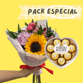 Pack Especial: Cucurucho flores mix + Ferrero Corazón