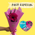 Pack Especial: Gerbera arreglada + Lata corazón Kisses