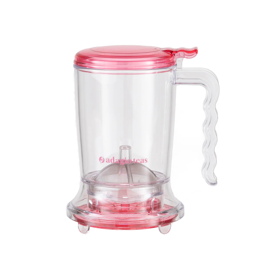 TETERA INGENUITEA TRANSPARENTE ROSA 450 ML