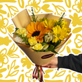 CUCURUCHO DE FLORES - FLORES AMARILLAS