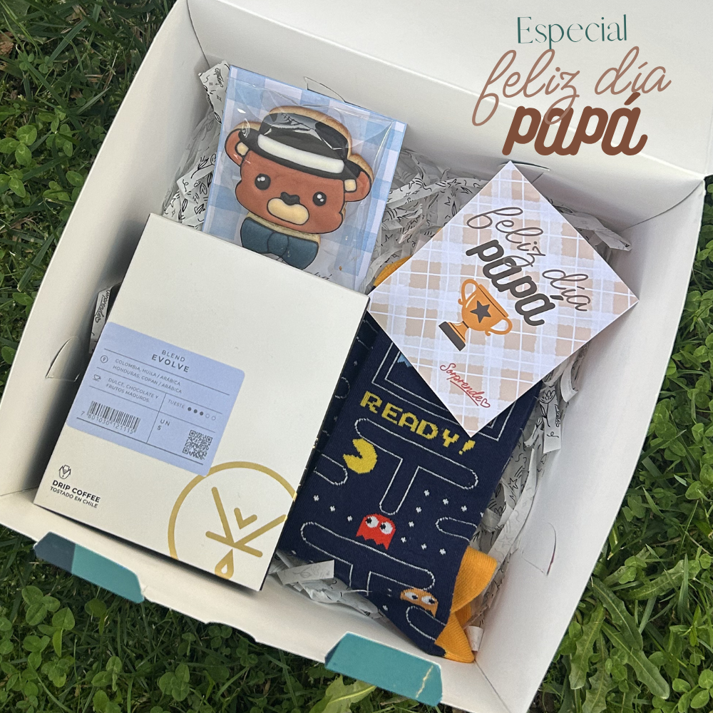 CAJA PAPÁ CAFETERO☕💙