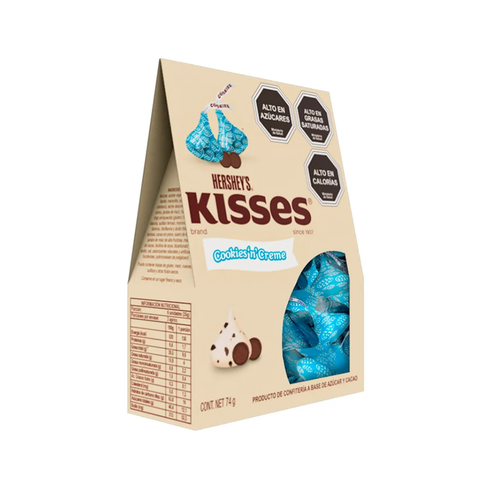 KISSES COOKIES CREME 74 GR
