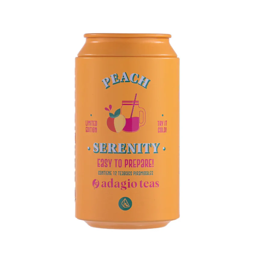 TIN PEACH SERENITY 12 TEABAGS