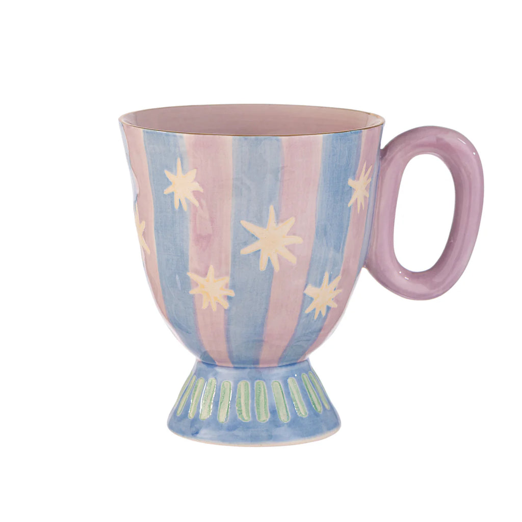 TAZA CERÁMICA 450 ML JOYEE SHINY STARS BLUE