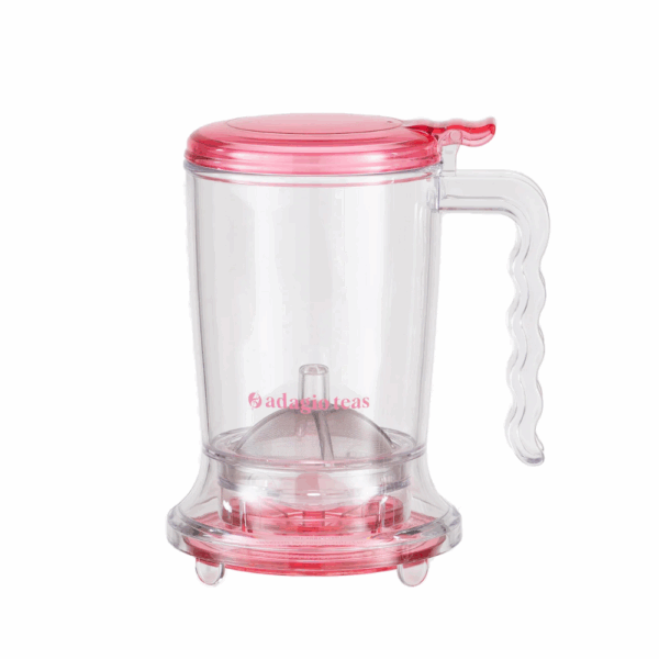 TETERA INGENUITEA TRANSPARENTE ROSA 450 ML