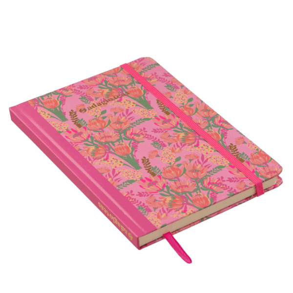 LIBRETA FLORES FUCSIA