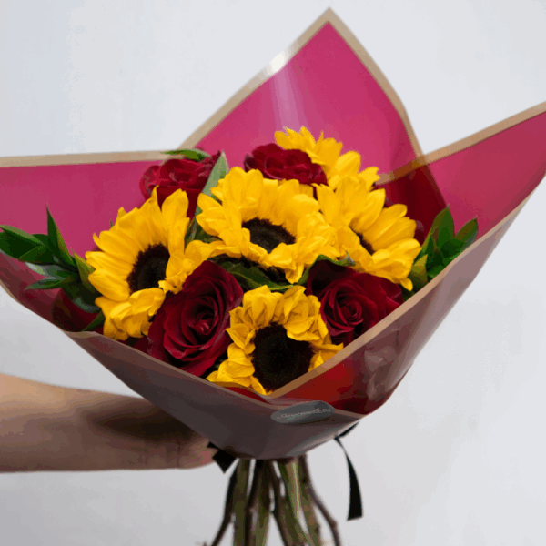 RAMO ROSAS Y GIRASOLES /10 VARAS