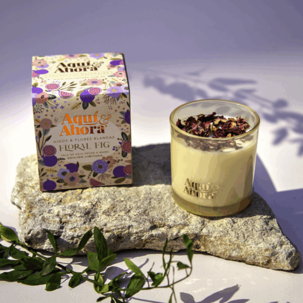 VELA SOJA FLORAL FIG