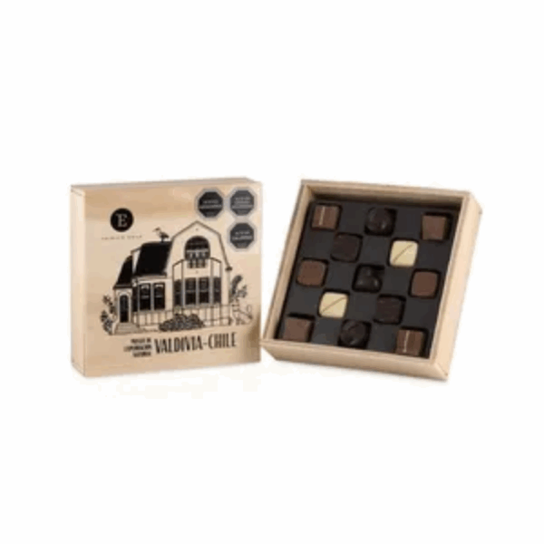 CAJA MADERA 13 BOMBONES 135GRS