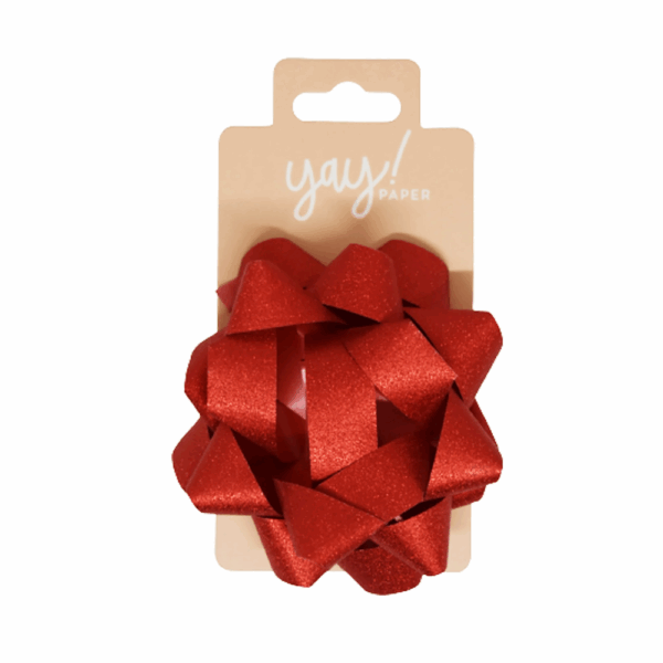 CINTA REGALO RED GLITTER