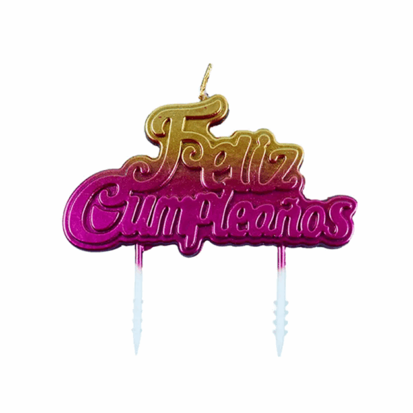 VELA FELIZ CUMPLEAÑOS DEGRADE