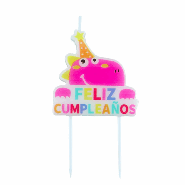 VELA FELIZ CUMPLEAÑOS DINO ALEATORIO