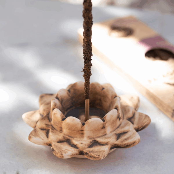 PORTA SAHUMERIO FLOR DE LOTO