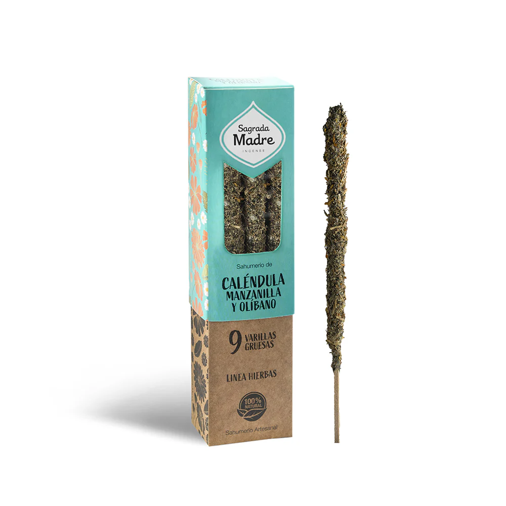 433 SAHUMERIO HERBAL CALENDULA MANZANILLA Y OLIBANO - Imagen 1