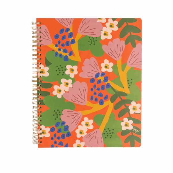 CUADERNO GRANDE FLORES GRANDES