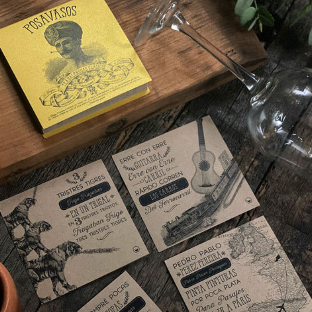 549 POSAVASO KRAFT TRABALENGUAS - Imagen 1