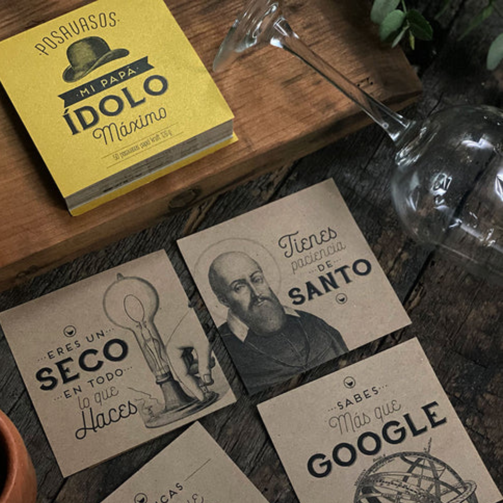 563 POSAVASO KRAFT PAPÁ IDOLO - Imagen 1