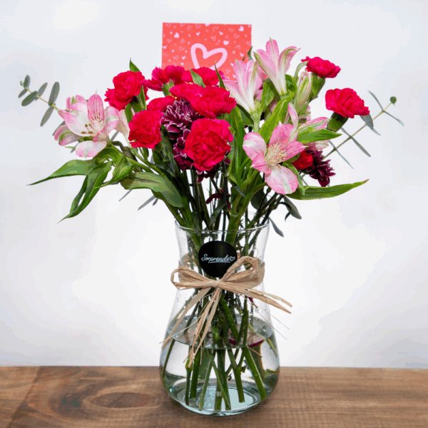 FLORERO + RAMO PEQUEÑO