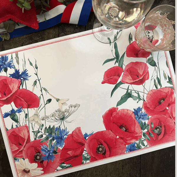 INDIVIDUAL BLANCO AMAPOLAS