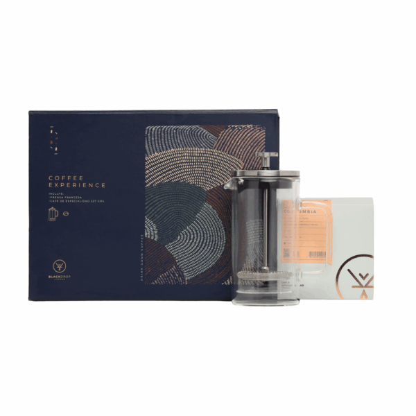 PACK PRENSA FRANCESA + CAFÉ COLOMBIA MOLIDO