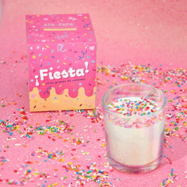 VELA DE SOJA FIESTA HOLOGRAFICA