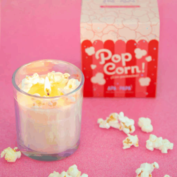 VELA DE SOJA POP CORN HOLOGRAFICA